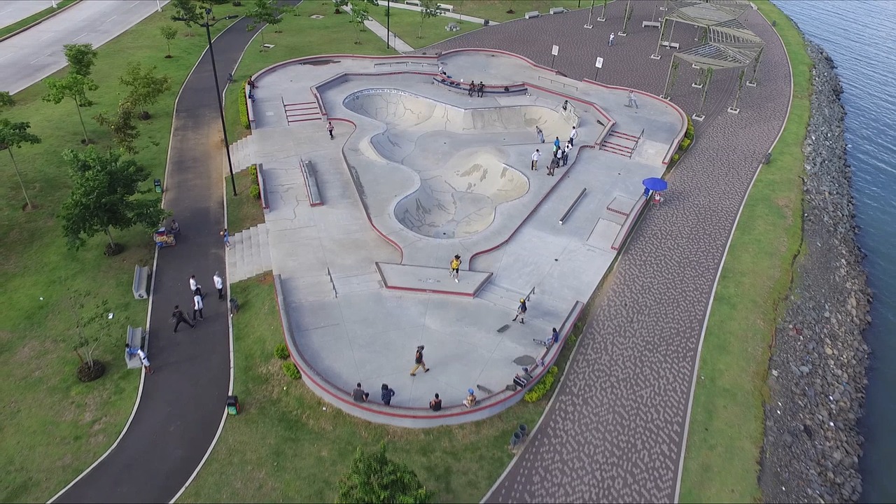 Image - skate skate park areal view