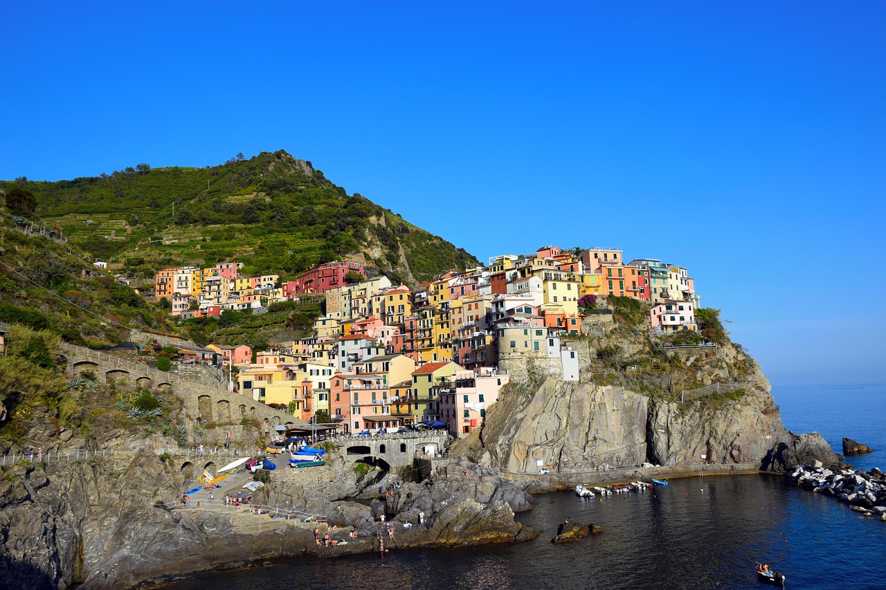 Image - cinque terre italy sea europe