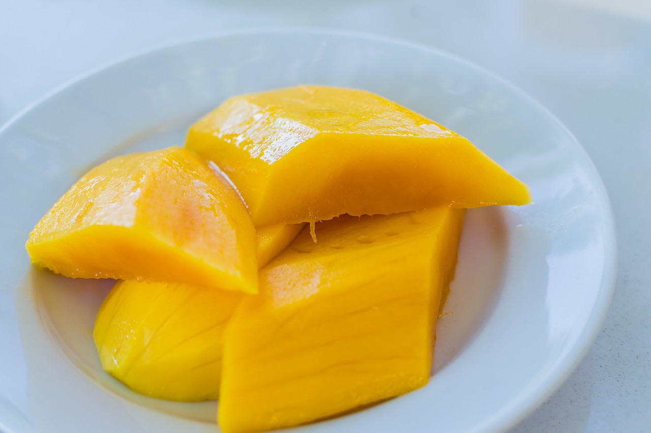 Image - mango fruit background food yellow