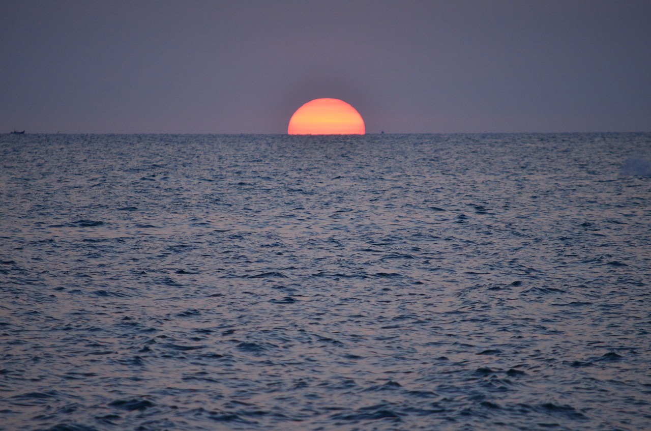 Image - sunset sea asia water surface