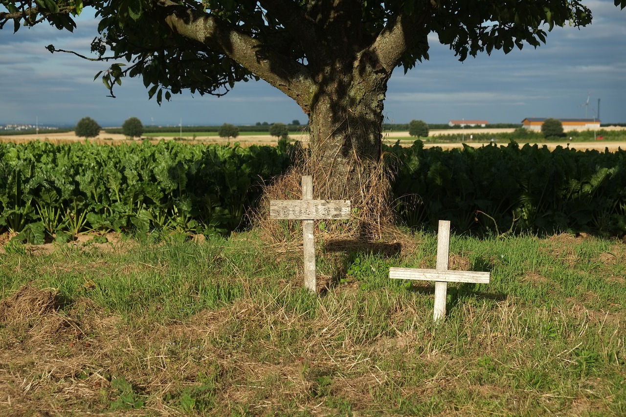 Image - mourning death cross cemetery