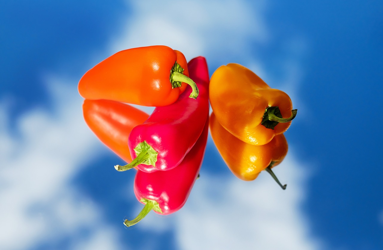 Image - paprika vegetables red yellow