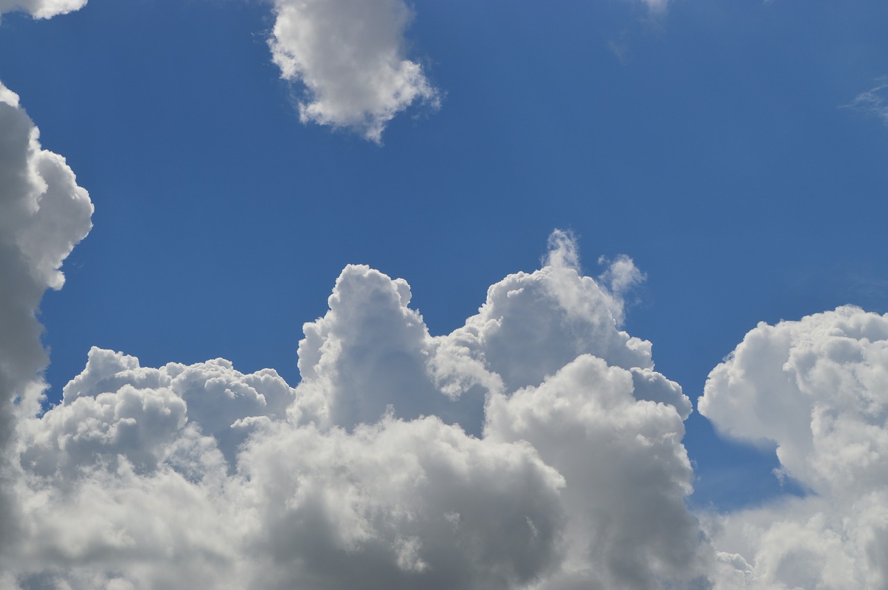 Image - clouds sky blue heaven altitude