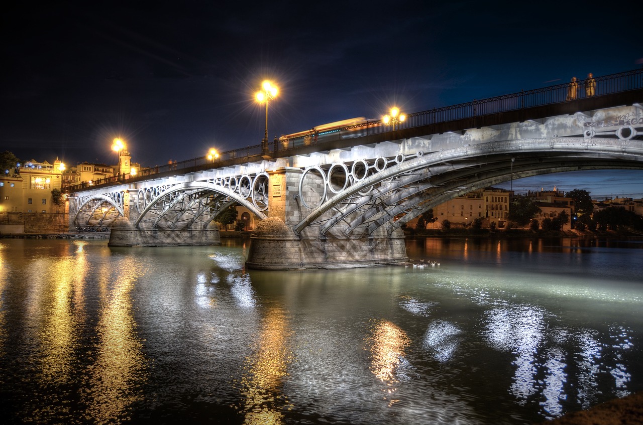 Image - triana bridge seville city
