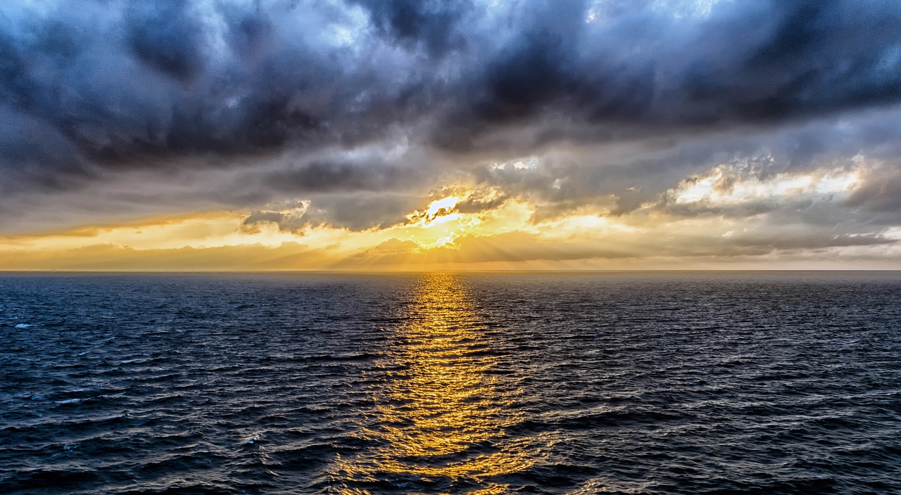 Image - sunset evening evening sky clouds