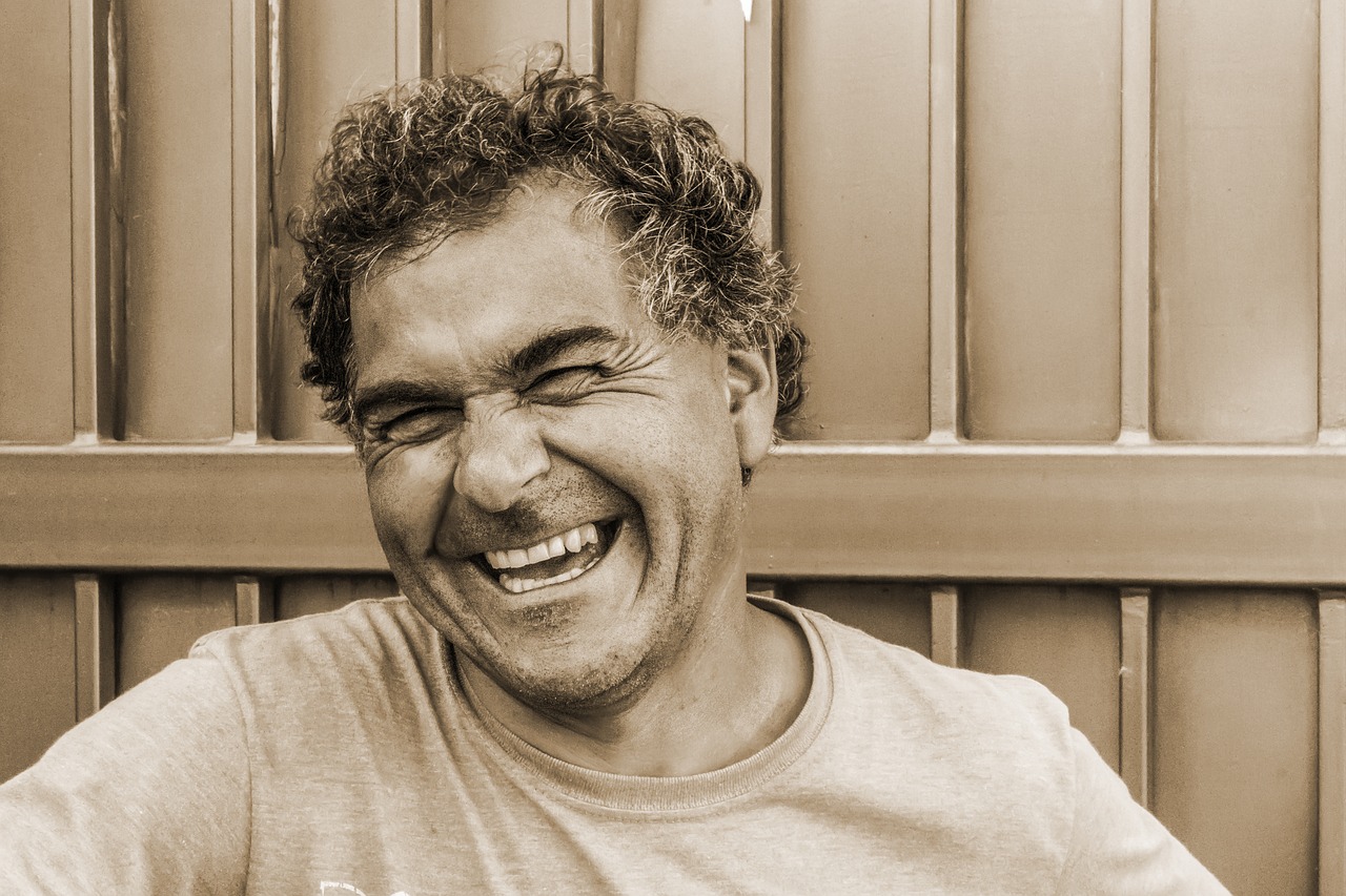 Image - smile man worker vertical laughter