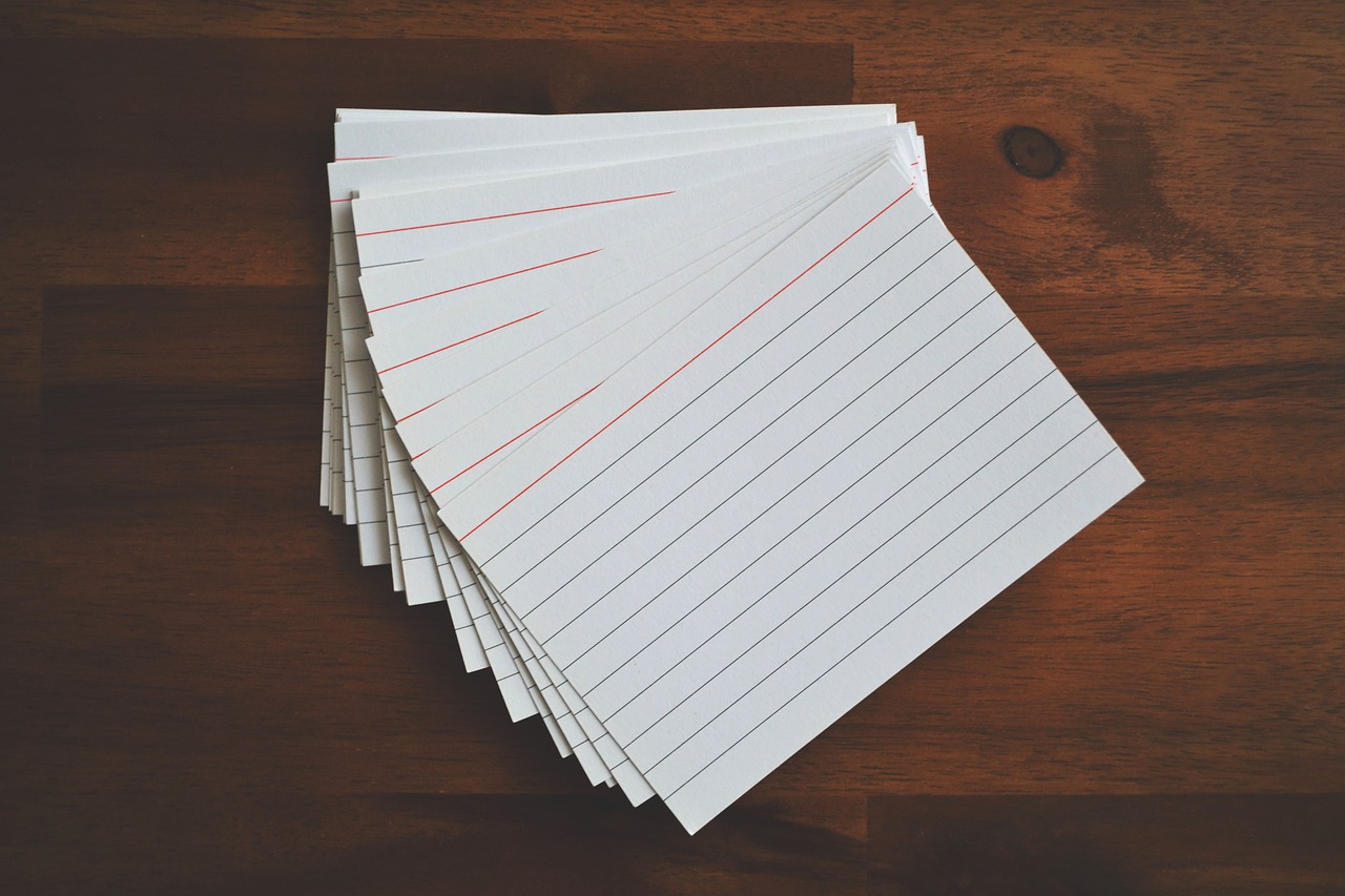 Image - flashcards cards paper