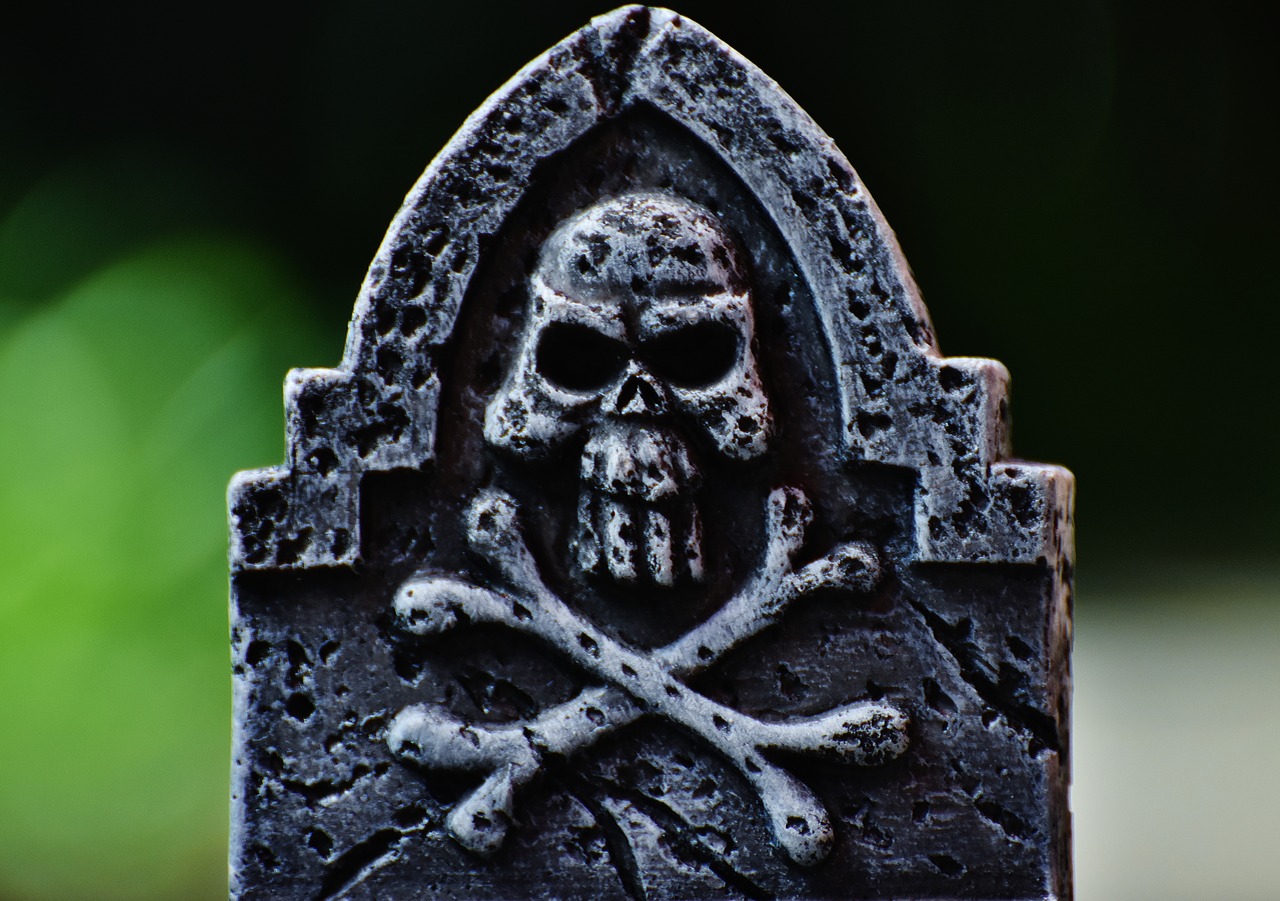 Image - halloween tombstone grey