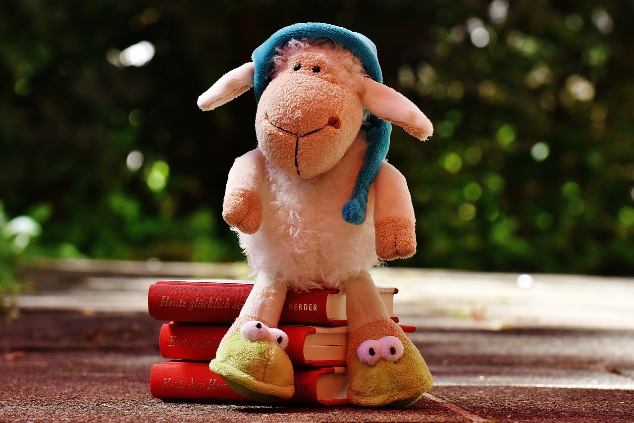 Image - sheep sleepyhead plush books