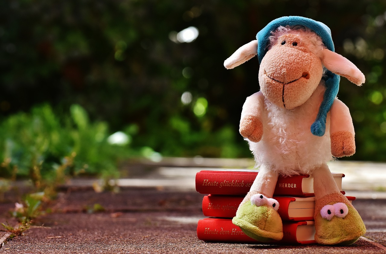 Image - sheep sleepyhead plush books