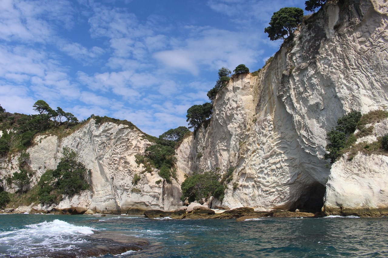 Image - rock new zealand sea nature