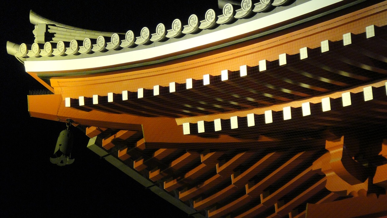 Image - japan temple tokyo night light