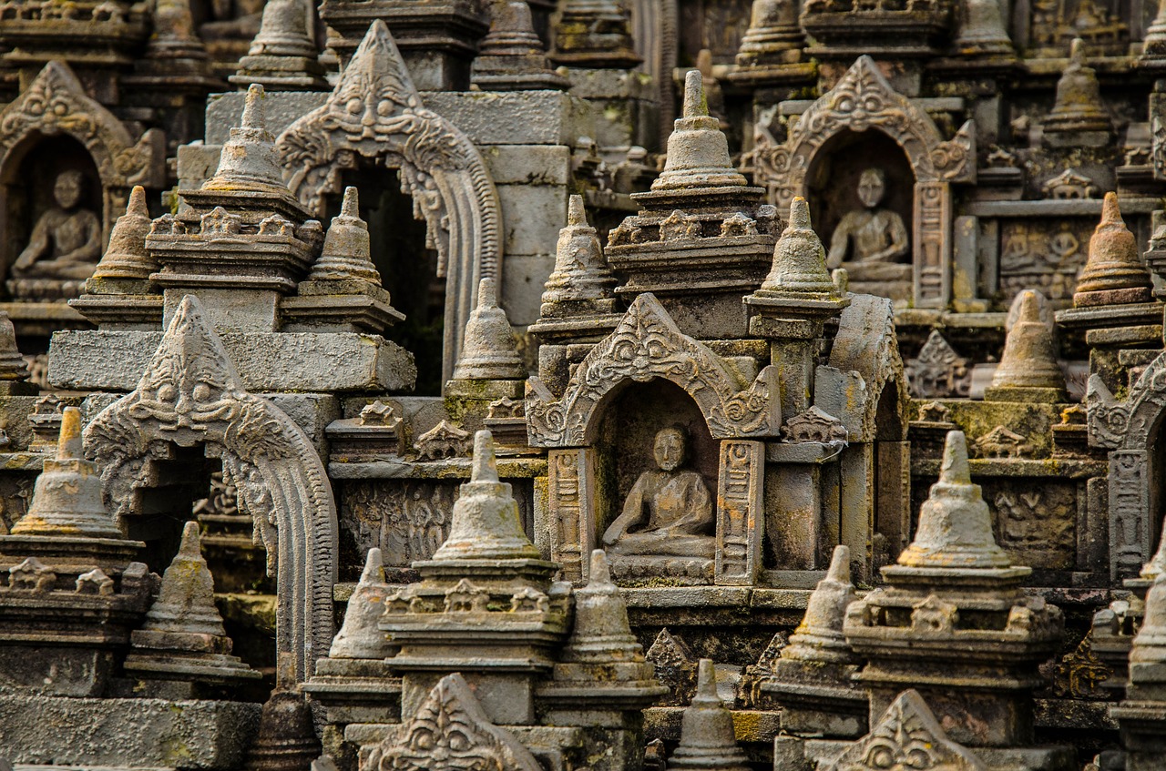 Image - borobudur temple mini macro model