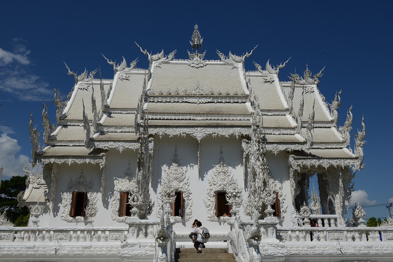 Image - white temple thailand chiang rai