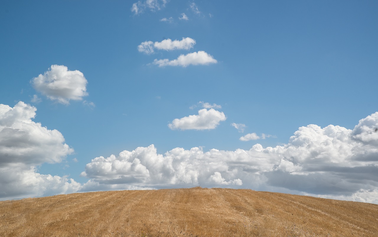 Image - hill blue sky clouds sky blue
