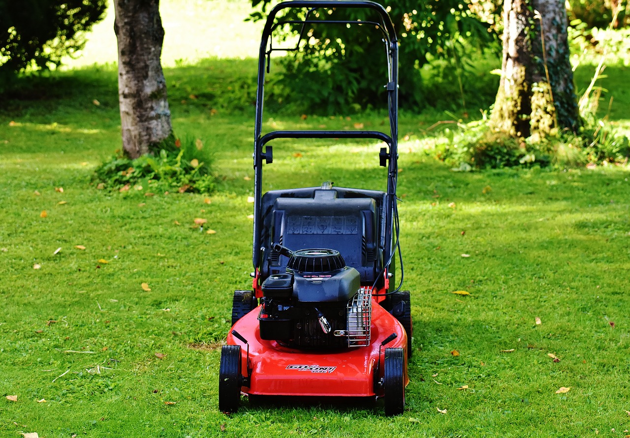 Image - lawn mower gardening mow cut grass