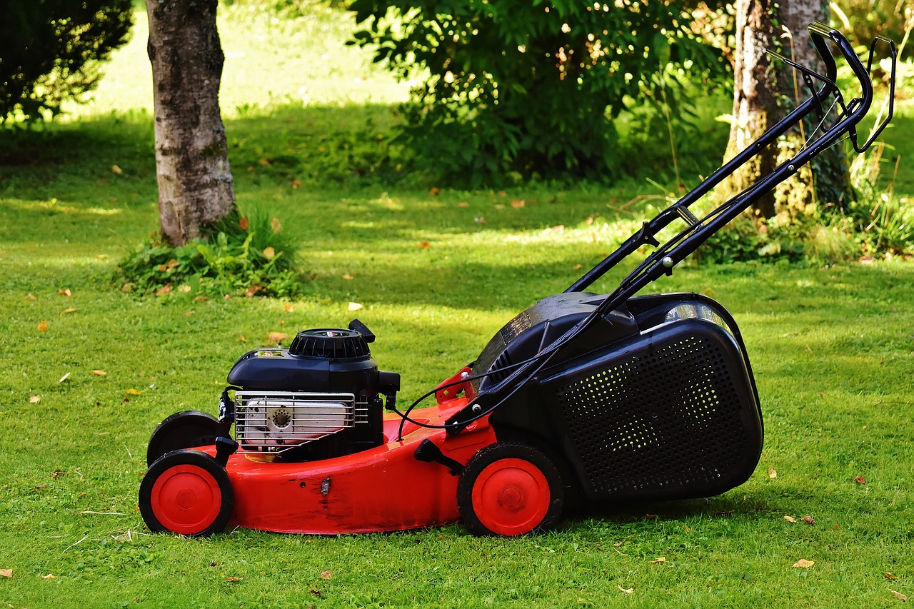 Image - lawn mower gardening mow cut grass
