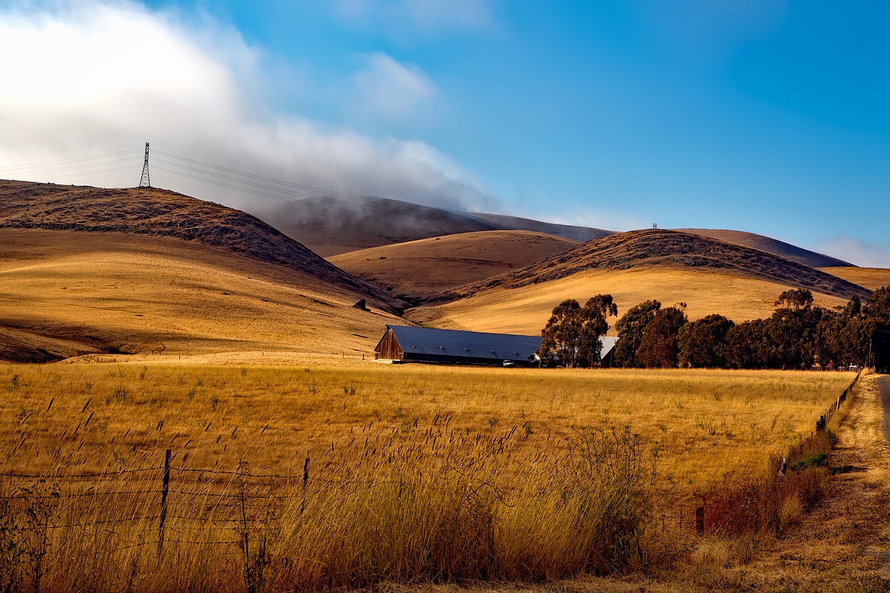 Image - farm ranch california hills valley