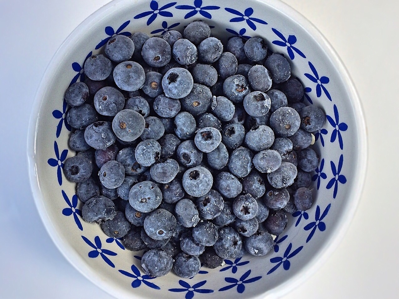 Image - blueberries fruit bowl frozen