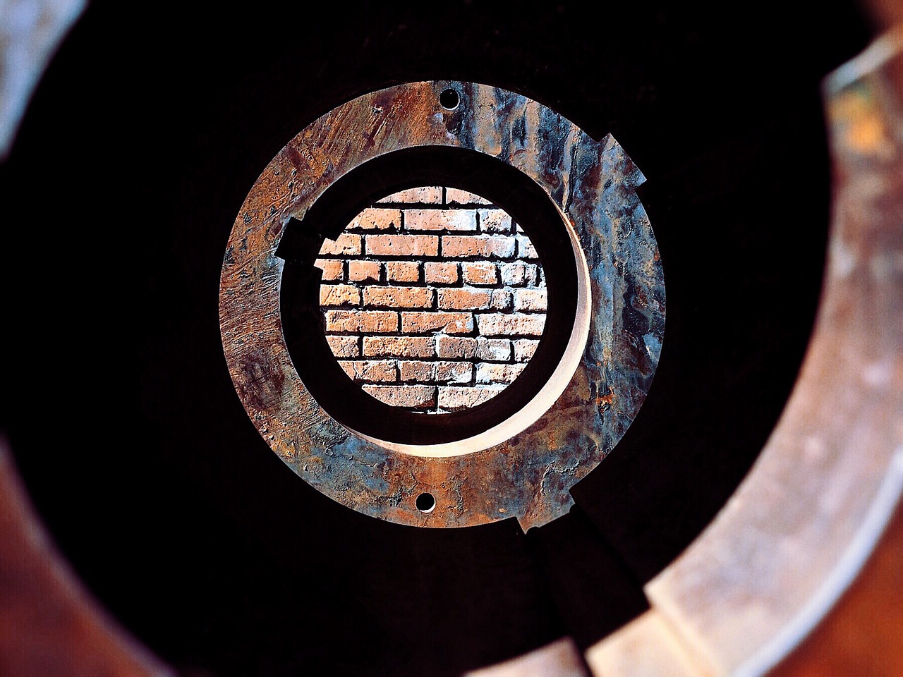 Image - circle perspective brick iron