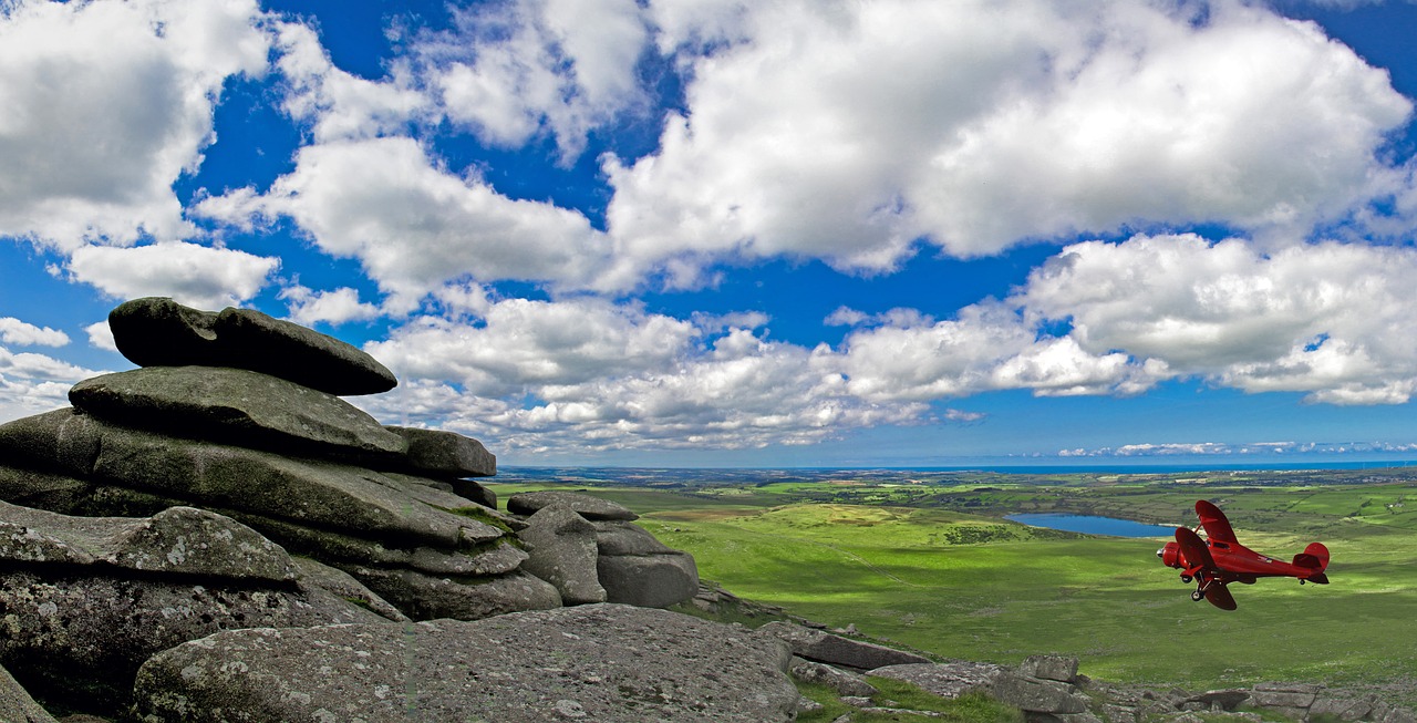 Image - rock outcrop landscape cloudy sky