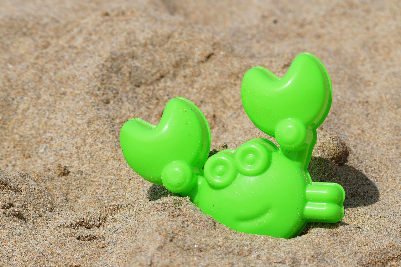 Image - beach crab toy nature sand sea