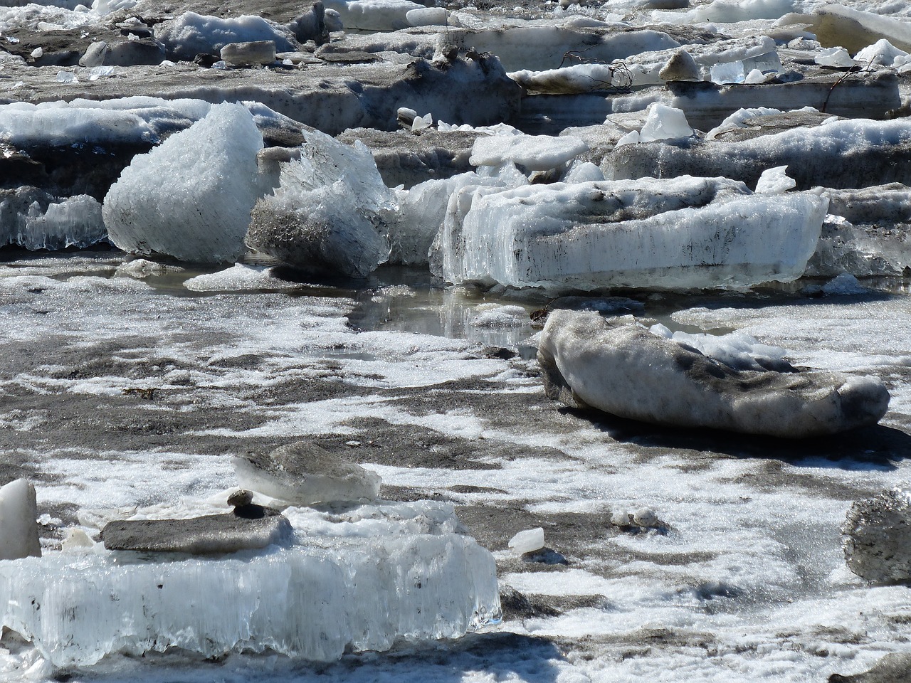 Image - ice alaska winter river