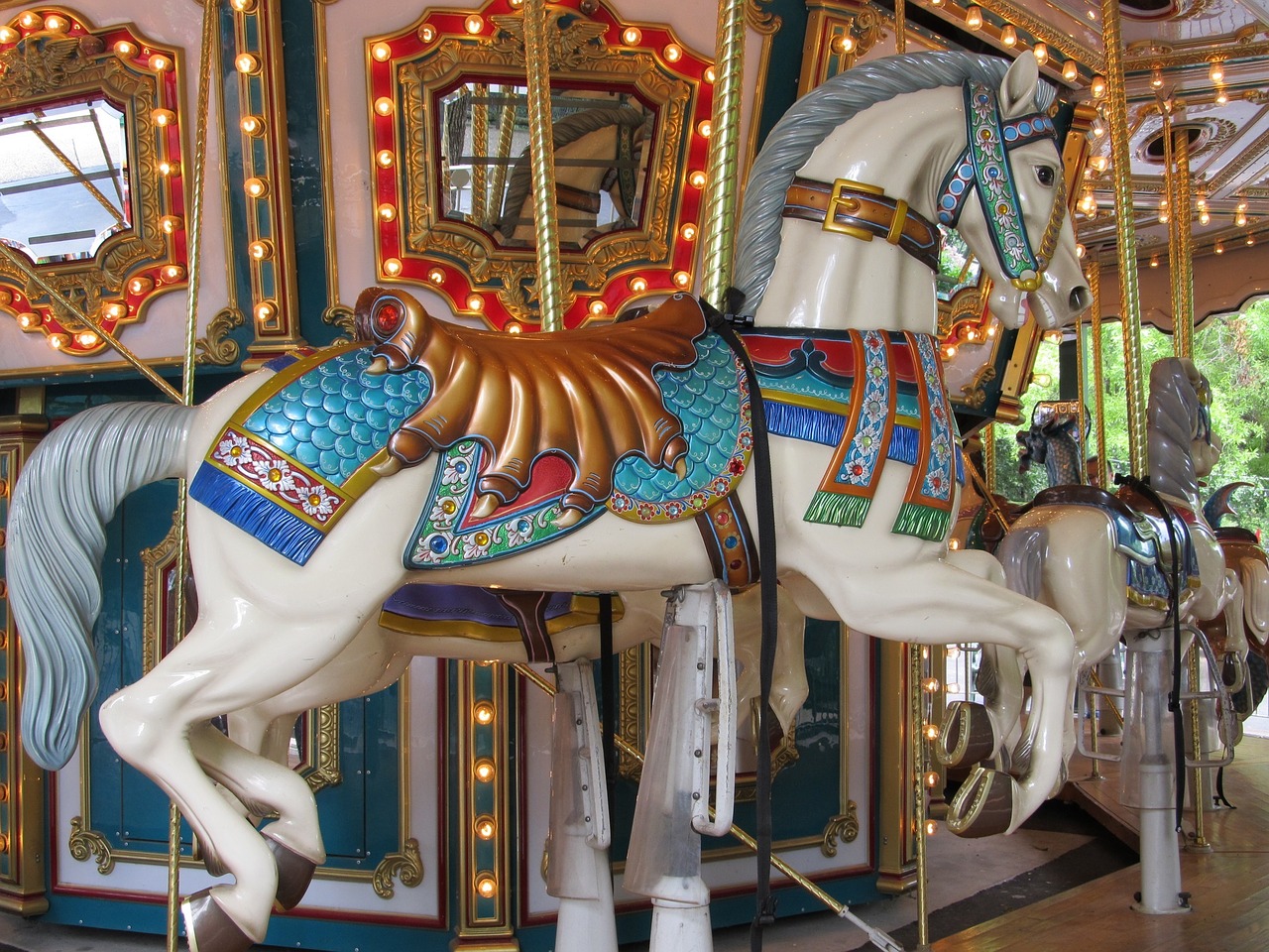 Image - wooden horse carousel merry go round