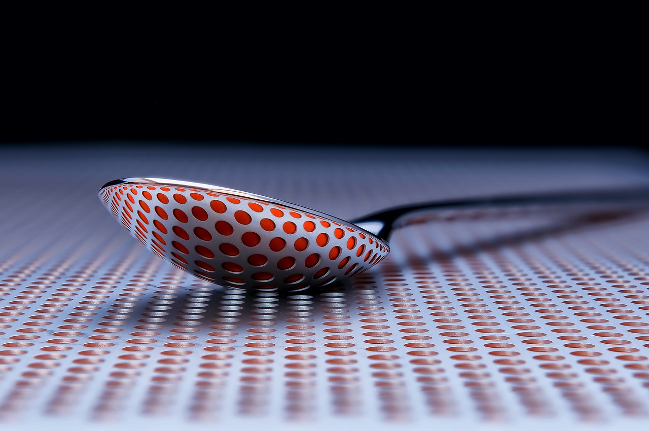 Image - tabletop photography spoon circle