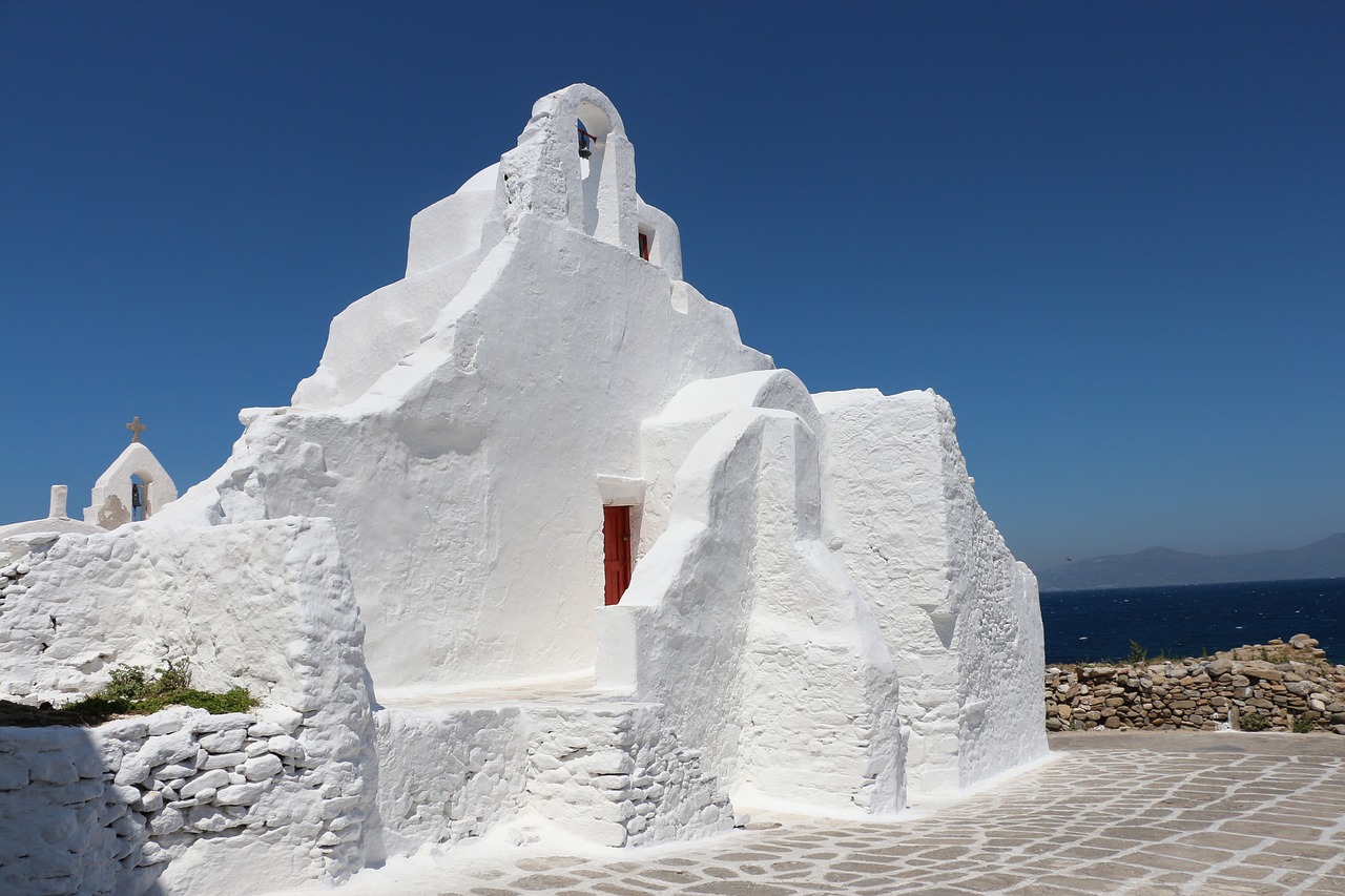 Image - chapel mykonos greece greek island