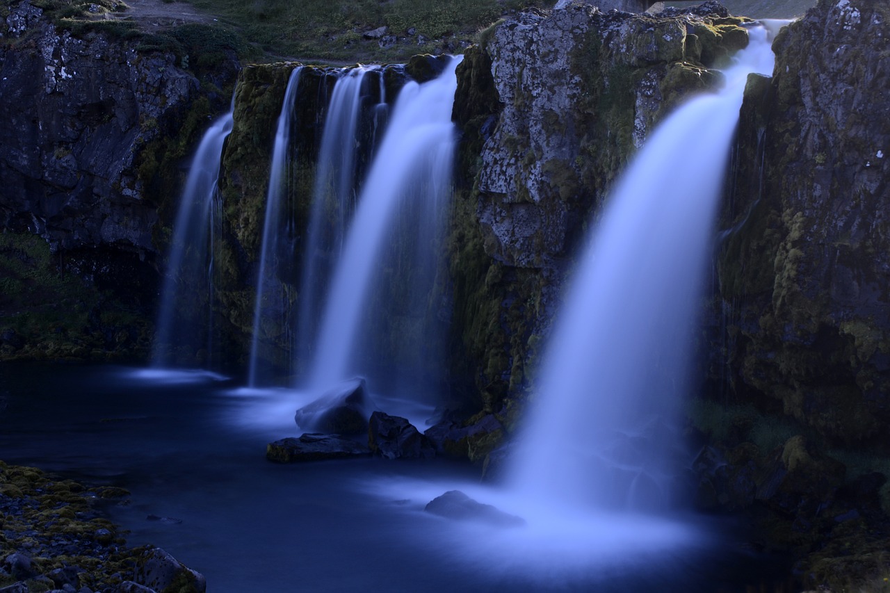 Image - kirkjufellfoss waterfall flow