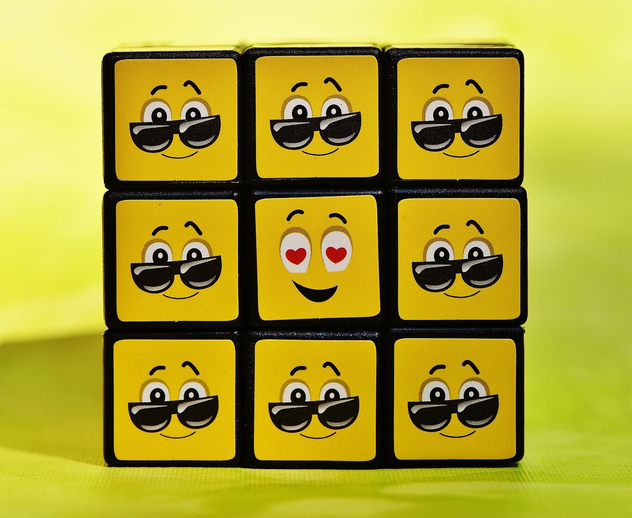 Image - cube smilies cool funny feelings