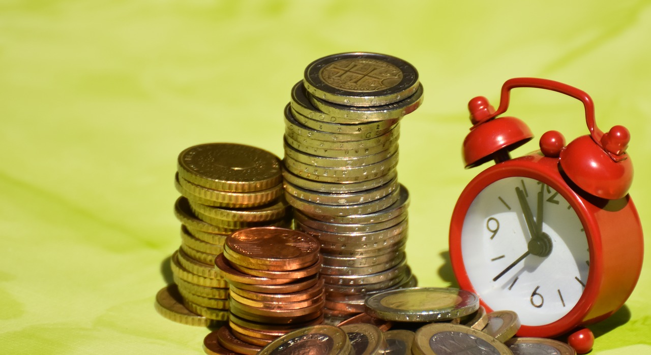Image - time is money coins currency euro