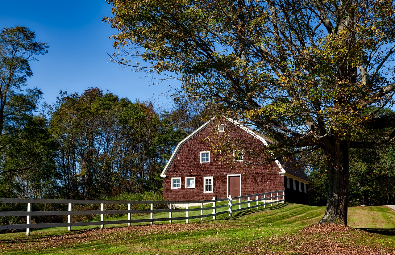 Image - barn connecticut fall autumn