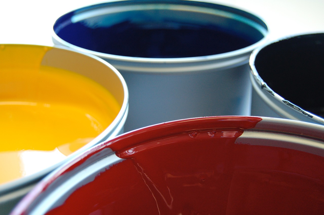 Image - farbeimer cmyk print printing inks