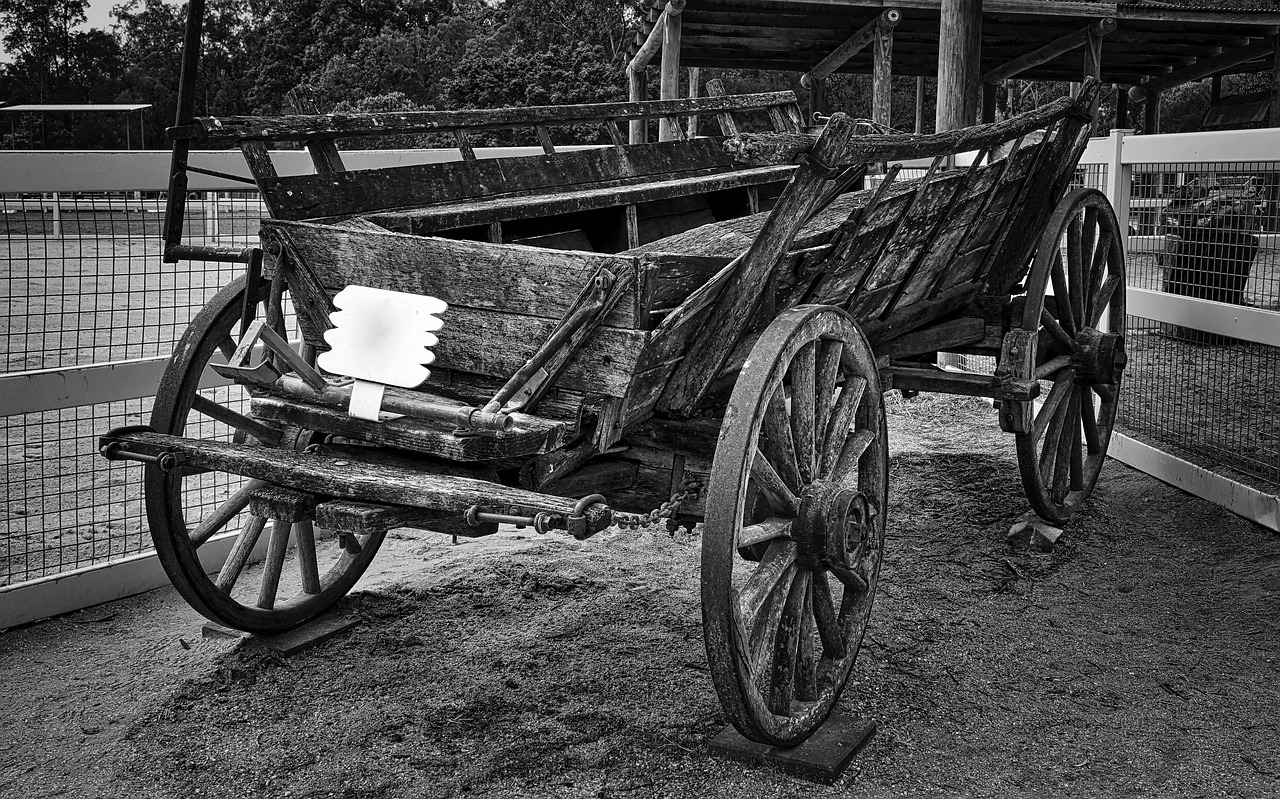 Image - wagon vintage wooden transport