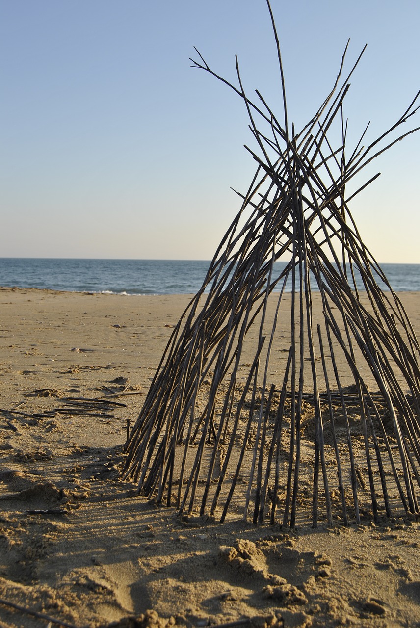 Image - beach sand cabin sea beach sand