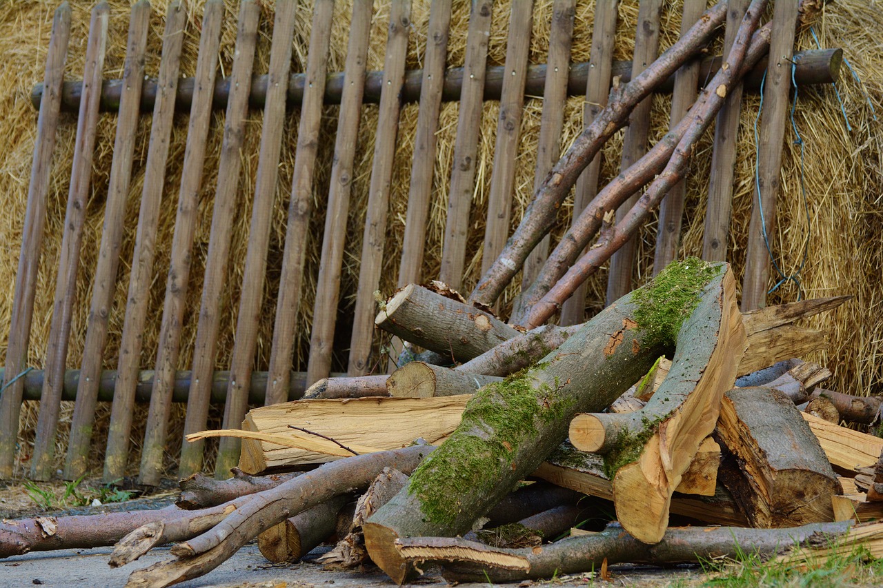 Image - wood wood fence stack wood rustic