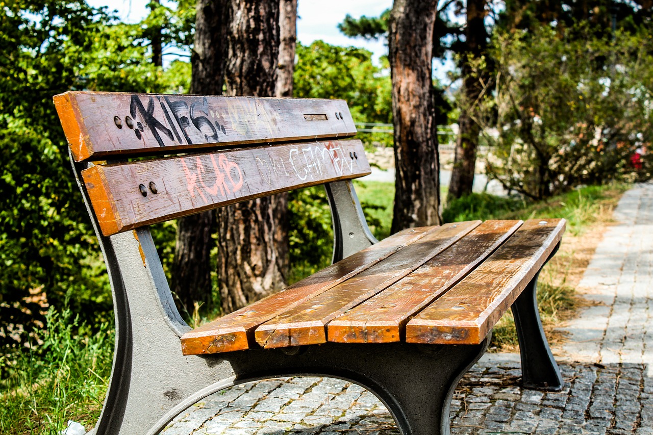 Image - bench wood park prague sit rested