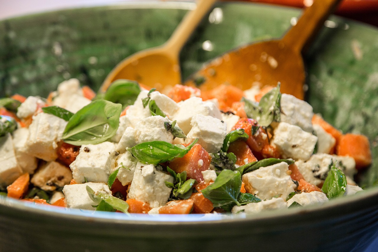 Image - salad feta cheese healthy basil