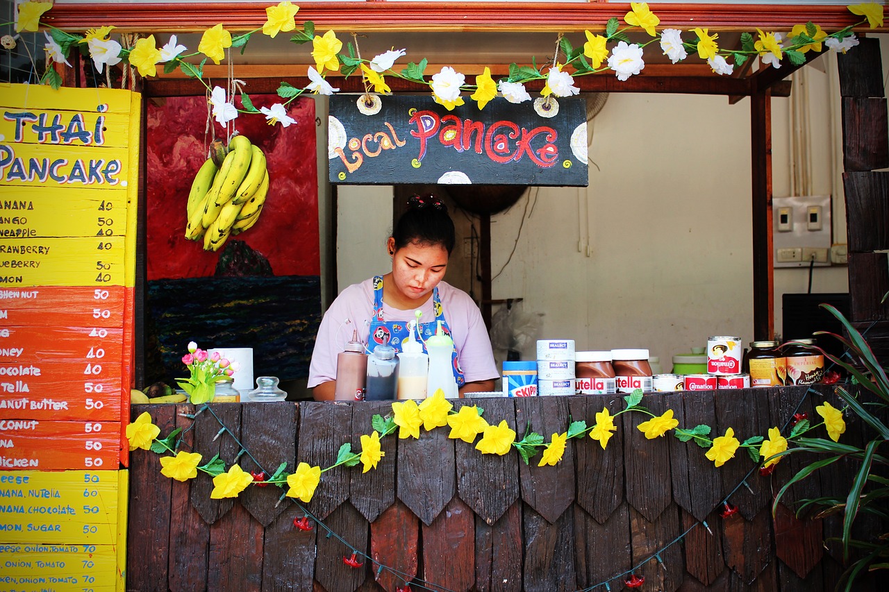 Image - pancake sales stand eat food