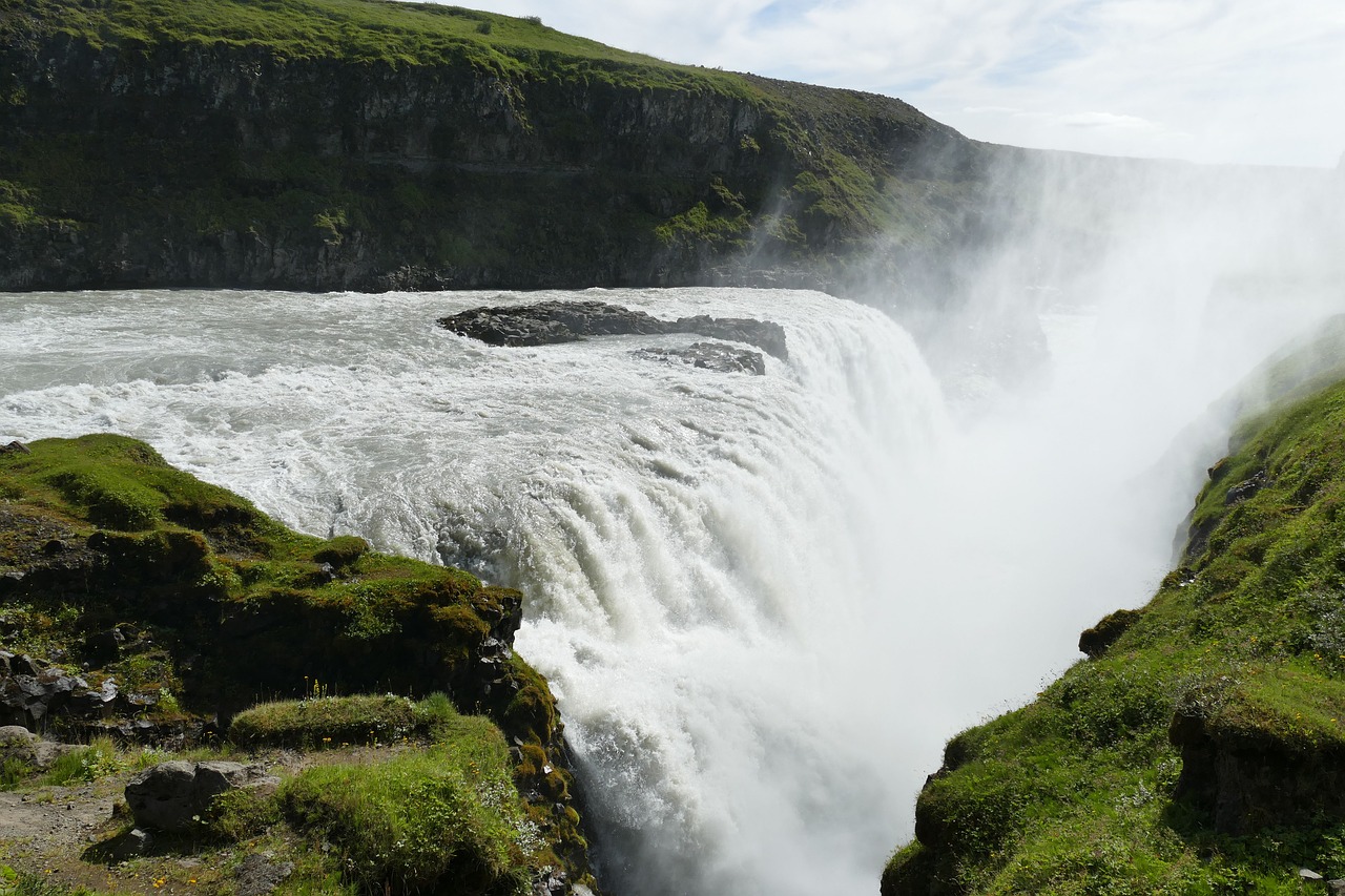 Image - iceland gullfoss waterfall