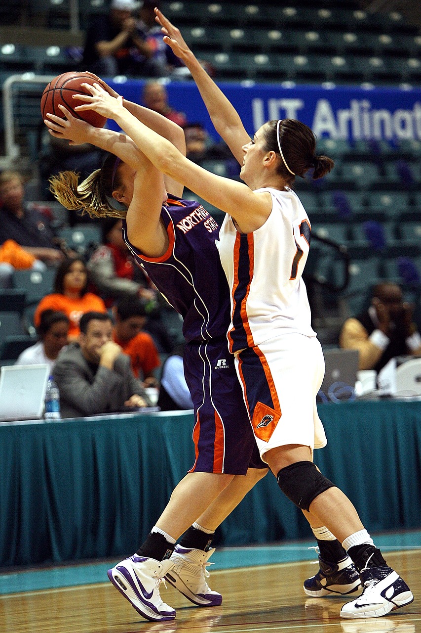 Image - basketball girls conference action