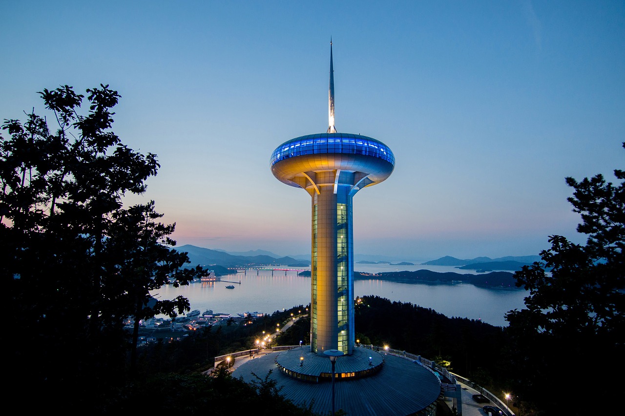 Image - wando tower light evening