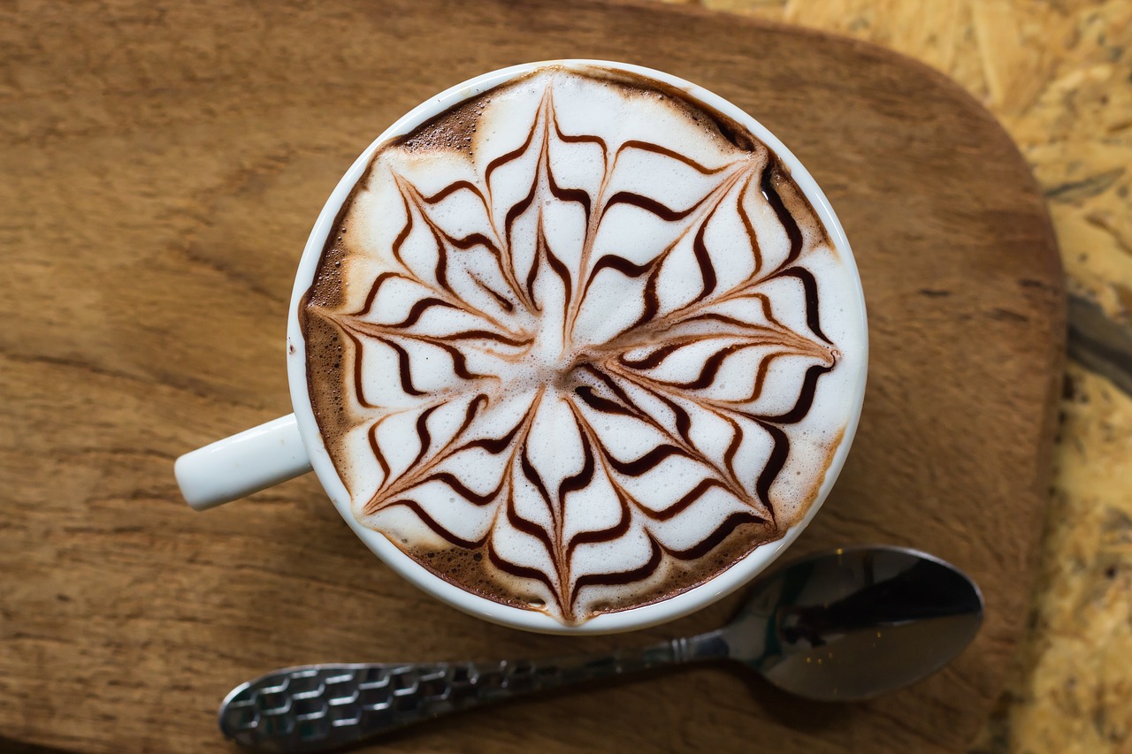 Image - cappuccino beverage in the morning