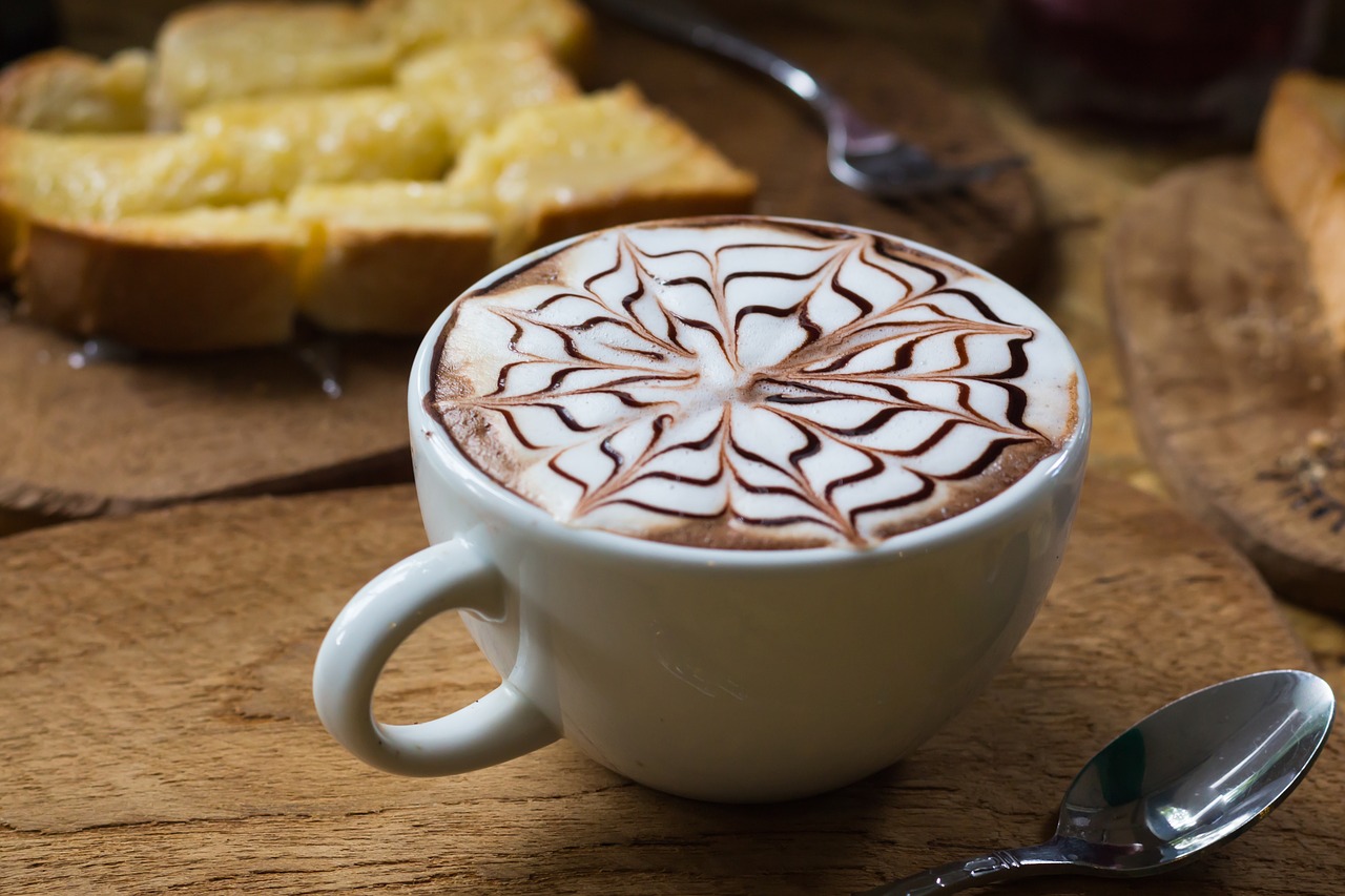 Image - cappuccino beverage in the morning