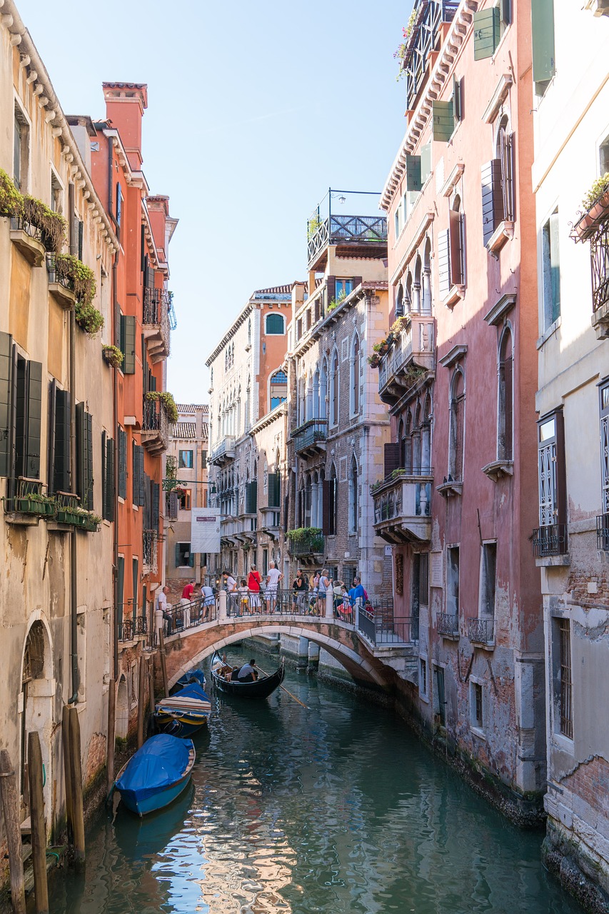 Image - venice italy canal bridge gondola