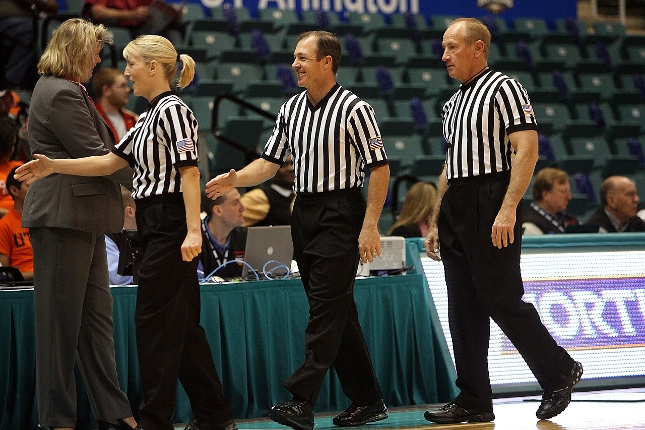 Image - basketball officials referees game