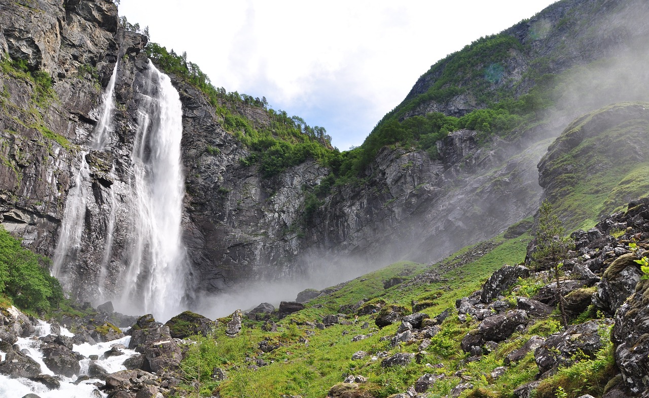 Image - waterfall norway fig fossen