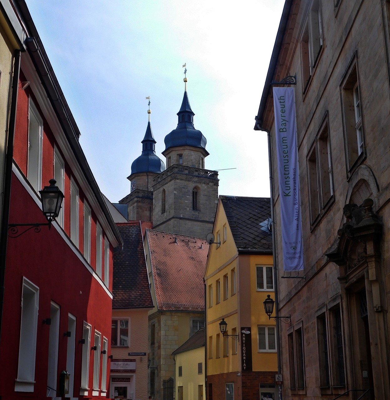 Image - city alley city church steeple